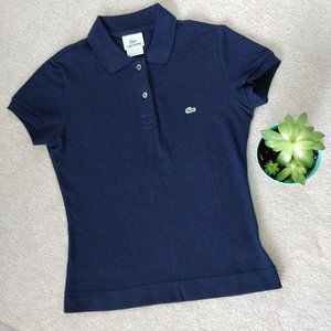 Lacoste Navy Blue Short Sleeve Polo Shirt